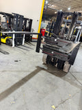 2020 TOYOTA 8FGU32 6500 LB LP GAS FORKLIFT PNEUMATIC 88/187 3 STAGE MAST 360 ROTATING FORK CLAMP INSTALLED 993 HOURS STOCK # BF9199329-BUF