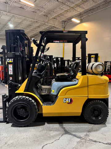 2008 CATERPILLAR P6000 6000 LB LP GAS FORKLIFT PNEUMATIC 84/186" 3 STAGE MAST SIDE SHIFT & FORK POSITIONER STOCK # BF9121629-BUF