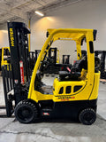 2020 HYSTER S55FT 5500 LB LP GAS FORKLIFT TREADED CUSHION 89/207" 3 STAGE MAST SIDE SHIFTER 958 HOURS STOCK # BF9118839-BUF