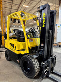 2019 HYSTER H50FT 5000 LB LP GAS FORKLIFT PNEUMATIC 86/189" 3 STAGE MAST SIDE SHIFTING FORK POSITIONER 1192 HOURS STOCK # BF9118579-BUF