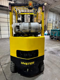 2020 HYSTER S55FT 5500 LB LP GAS FORKLIFT TREADED CUSHION 89/207" 3 STAGE MAST SIDE SHIFTER 945 HOURS STOCK # BF9118849-BUF