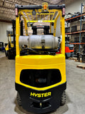 2020 HYSTER S50FT 5000 LB LP GAS FORKLIFT TREADED CUSHION 84/189" 3 STAGE MAST SIDE SHIFTING FORK POSITIONER 1244 HOURS STOCK # BF9128749-BUF