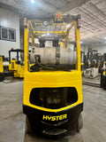 2019 HYSTER S50FT 5000 LB LP GAS FORKLIFT CUSHION NON-MARKING TIRES 83/189" 3 STAGE MAST SIDE SHIFTING FORK POSITIONER 1288 HOURS STOCK # BF9118259-BUF