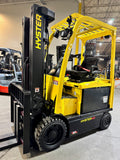 2018 HYSTER E60XN-33 6000 LB ELECTRIC FORKLIFT CUSHION 88/187" 3 STAGE MAST SIDE SHIFTING FORK POSITIONER ONLY 1219 HOURS STOCK # BF991459-BUF