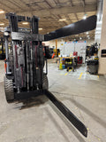 2020 TOYOTA 8FGU32 6500 LB LP GAS FORKLIFT PNEUMATIC 88/187 3 STAGE MAST 360 ROTATING FORK CLAMP INSTALLED 993 HOURS STOCK # BF9199329-BUF