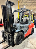 2018 TOYOTA 8FG35U 8000 LB LP GAS FORKLIFT PNEUMATIC 89/187" 3 STAGE MAST SIDE SHIFTER 1542 HOURS STOCK # BF9194439-BUF