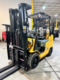 2021 CATERPILLAR 2C60004 6000 LB LP GAS FORKLIFT CUSHION 83/185" 3 STAGE MAST SIDE SHIFTING FORK POSITIONER 942 HOURS STOCK # BF9125459-BUF