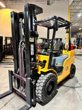2008 CATERPILLAR P6000 6000 LB LP GAS FORKLIFT PNEUMATIC 84/186" 3 STAGE MAST SIDE SHIFT & FORK POSITIONER STOCK # BF9121629-BUF