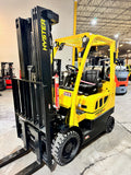 2020 HYSTER S55FT 5500 LB LP GAS FORKLIFT TREADED CUSHION 89/207" 3 STAGE MAST SIDE SHIFTER 958 HOURS STOCK # BF9118839-BUF