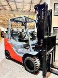 2019 TOYOTA 8FGC45U-BCS 10000 LB LP GAS FORKLIFT CUSHION 1437 HOURS 92/187" 3 STAGE MAST SIDE SHIFTER STOCK # BF9164939-BUF - United Lift LLC