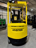 2018 HYSTER E60XN-33 6000 LB ELECTRIC FORKLIFT CUSHION 88/187" 3 STAGE MAST SIDE SHIFTING FORK POSITIONER ONLY 1219 HOURS STOCK # BF991459-BUF