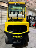 2019 HYSTER H70FT 7000 LB LP GAS FORKLIFT PNEUMATIC 87/181" 3 STAGE MAST SIDE SHIFTING FORK POSITIONER PLUMBED 4 WAYS TO CARRIAGE 1324 HOURS STOCK # BF9123969-BUF