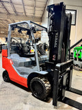 2022 TOYOTA 8FGCU35-BCS BOX CAR SPECIAL 8000 LB LP GAS FORKLIFT CUSHION 92/199" 3 STAGE MAST SIDE SHIFTER 882 HOURS STOCK # BF9173549-BUF