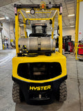 2019 HYSTER H50FT 5000 LB LP GAS FORKLIFT PNEUMATIC 86/189" 3 STAGE MAST SIDE SHIFTING FORK POSITIONER 1192 HOURS STOCK # BF9118579-BUF