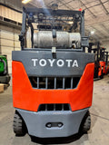 2022 TOYOTA 8FGCU35-BCS BOX CAR SPECIAL 8000 LB LP GAS FORKLIFT CUSHION 92/199" 3 STAGE MAST SIDE SHIFTER 877 HOURS STOCK # BF9174329-BUF