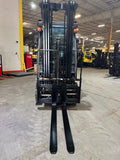 2013 TOYOTA 8FGU15 3000 LB LP GAS FORKLIFT PNEUMATIC 86/198 3 STAGE MAST SIDE SHIFTING FORK POSITIONER 2482 HOURS STOCK # BF979789-BUF