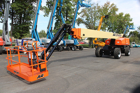 2021 JLG 1350SJP FACTORY RECONDITIONED DIESEL PNEUMATIC BOOM LIFT STRAIGHT WITH JIB 2352 HOURS STK# BF91175129-NLE