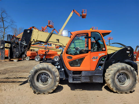 2019 JLG 1732 17000 LB DIESEL TELESCOPIC FORKLIFT 4WD ENCLOSED CAB WITH AC 1732 HOURS STOCK # BF91418299-VAOH