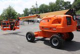 2014 JLG 460SJ TELESCOPIC STRAIGHT BOOM LIFT AERIAL LIFT WITH JIB ARM 46' REACH DIESEL 4WD 2014 HOURS STOCK # BF9349719-NLE - United Lift LLC