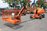 2014 JLG 460SJ TELESCOPIC STRAIGHT BOOM LIFT AERIAL LIFT WITH JIB ARM 46' REACH DIESEL 4WD 2014 HOURS STOCK # BF9349719-NLE - United Lift LLC