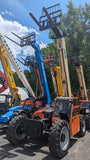 2015 JLG G9-43A 9000 LB DIESEL TELESCOPIC FORKLIFT TELEHANDLER PNEUMATIC 4WD AUXILIARY HYDRAULICS HEAETD CAB 2951 HOURS STOCK # BF9589719-NLE - United Lift LLC