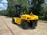 2018 KOMATSU FD160E-8 35000 LB CAPACITY DIESEL FORKLIFT PNEUMATIC 148/157 2 STAGE MAST SIDE SHIFTING FORK POSITIONER 5600 HOURS STOCK # BF9817769-TXB