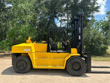 2018 KOMATSU FD160E-8 35000 LB CAPACITY DIESEL FORKLIFT PNEUMATIC 148/157 2 STAGE MAST SIDE SHIFTING FORK POSITIONER 5600 HOURS STOCK # BF9817769-TXB