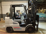 2021 NISSAN MCUG1F2F30LV 6000 LB LP GAS FORKLIFT CUSHION 94/199" 3 STAGE MAST SIDE SHIFTER STOCK # BF998759-OHB