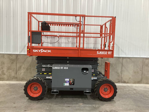 2023 SKYJACK SJ6832RT SCISSOR LIFT 32' REACH DIESEL ROUGH TERRAIN TIRES BRAND NEW STOCK # BF9426549-NTE - United Lift Equipment LLC