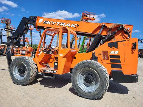 2019 SKYTRAK 10054 10000 LB DIESEL TELESCOPIC FORKLIFT TELEHANDLER OPEN CAB 1195 HOURS STOCK # BF91210489-VAOH - United Lift Equipment LLC