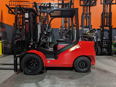 2023 VIPER FY35T 8000 LB LP GAS FORKLIFT DUAL DRIVE PNEUMATIC TIRES 189" 3 STAGE MAST SIDE SHIFTER BRAND NEW STOCK # BF9387499-ILE - United Lift Equipment LLC