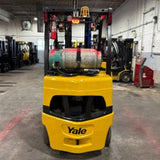 2021 YALE GLC060VX 6000 LB LP GAS FORKLIFT CUSHION 92/200" 3 STAGE MAST SIDE SHIFTER 3312 HOURS STOCK # BF9125149-MMOH