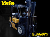 2017 YALE GLP060VX 6000 LB LP GAS FORKLIFT PNEUMATIC 91/187 3 STAGE MAST SIDE SHIFTER 1597 HOURS STOCK # BF9127519-ILE - United Lift LLC