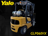 2017 YALE GLP060VX 6000 LB LP GAS FORKLIFT PNEUMATIC 91/187 3 STAGE MAST SIDE SHIFTER 1597 HOURS STOCK # BF9127519-ILE - United Lift LLC