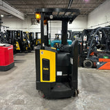 2022 YALE NR035DC 3500 LB ELECTRIC REACH FORKLIFT 87/191" 3 STAGE MAST SIDE SHIFTER 988 HOURS STOCK # BF9147159-OHMM