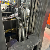 2021 YALE NR045EB 4500 LB ELECTRIC NARROW AISLE REACH FORKLIFT 95/212 3 STAGE MAST SIDE SHIFTER 4726 HOURS STOCK # BF9119529-OHMM