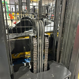 2021 YALE NR045EB 4500 LB ELECTRIC NARROW AISLE REACH FORKLIFT 95/212 3 STAGE MAST SIDE SHIFTER 4819 HOURS STOCK # BF9113299-OHMM