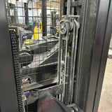 2022 YALE NR045EC 4500 LB ELECTRIC NARROW AISLE REACH FORKLIFT 95/210 3 STAGE MAST SIDE SHIFTER 743 HOURS STOCK # BF9154739-OHMM