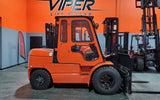2021 VIPER FD50 11000 LB DIESEL FORKLIFT DUAL PNEUMATIC 91/189" 3 STAGE MAST SIDE SHIFTER ENCLOSED CAB STOCK # BF9473239-ILIL - United Lift Used & New Forklift Telehandler Scissor Lift Boomlift