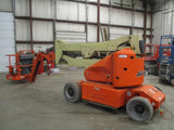 2008 JLG E450AJ ARTICULATING BOOM LIFT AERIAL LIFT WITH JIB ARM 45' REACH ELECTRIC 2WD 1416 HOURS STOCK # BF9194559-299-WIB - United Lift Used & New Forklift Telehandler Scissor Lift Boomlift