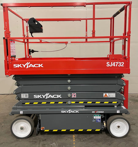 2021 SKYJACK SJIII4632 SCISSOR LIFT 32' REACH ELECTRIC SMOOTH CUSHION TIRES WITH DECK EXTENSION BRAND NEW STOCK # BF9180749-BUF - United Lift Used & New Forklift Telehandler Scissor Lift Boomlift