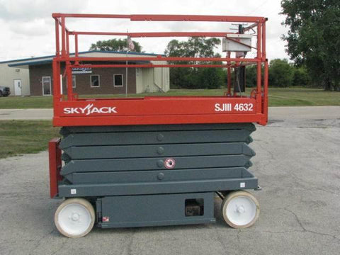 2012 SKYJACK SJIII4632 SCISSOR LIFT 32' REACH ELECTRIC SMOOTH CUSHION TIRES 269 HOURS STOCK # BF989529-WIB - United Lift Used & New Forklift Telehandler Scissor Lift Boomlift